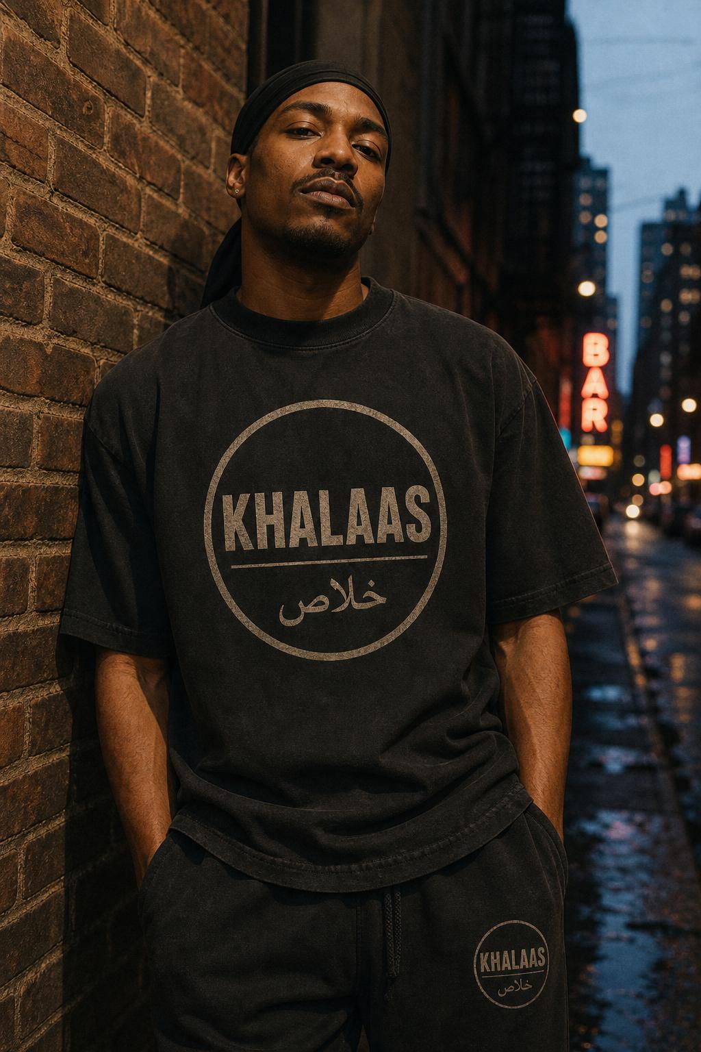Midnight Set — Washed Tee + Sweatpant